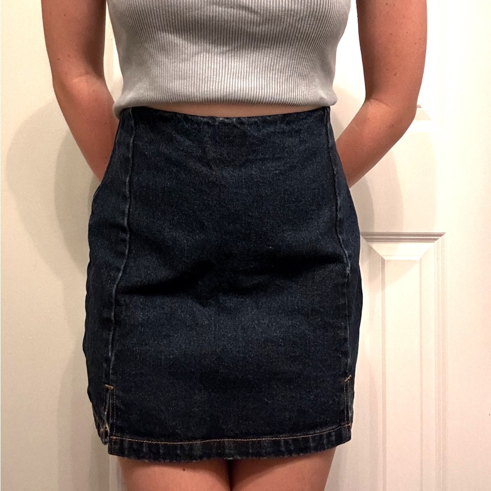 Brandy Melville Denim Mini Skirt